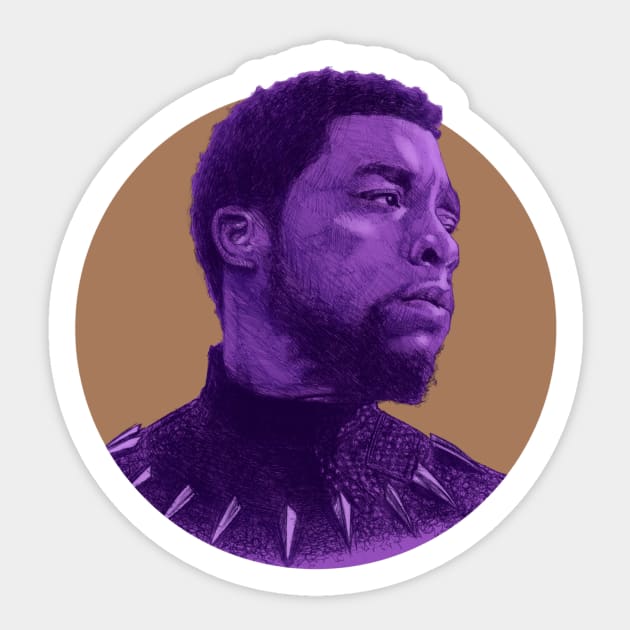 King T'Challa Sticker by KregFranco